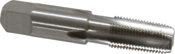 Hertel - 1/8-27 NPTF Thread, 4 Flute Standard Pipe Tap - 2-1/8" OAL, Bright Finish, High Speed Steel - Exact Industrial Supply