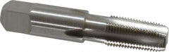 Hertel - 1/8-27 NPTF Thread, 4 Flute Standard Pipe Tap - 2-1/8" OAL, Bright Finish, High Speed Steel - Exact Industrial Supply