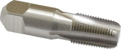 Hertel - 3/8-18 NPT Thread, 4 Flute Standard Pipe Tap - 2-9/16" OAL, Bright Finish, High Speed Steel - Exact Industrial Supply