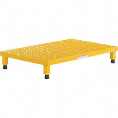 Vestil - 5" High x 24" Wide x 36" Deep, Yellow Step Stand - Steel, 500 Lb Capacity - Industrial Tool & Supply