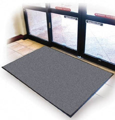 PRO-SAFE - 10 Ft. Long x 3 Ft. Wide, Poly Blended Carpet Surface, Cut Pile Entrance Matting - 3/8 Inch Thick, Indoor, Medium Traffic, Vinyl, Blue - Industrial Tool & Supply
