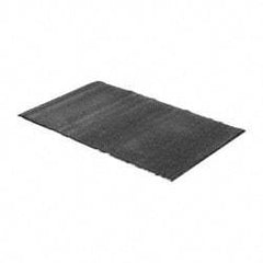 PRO-SAFE - 5 Ft. Long x 3 Ft. Wide, Poly Blended Carpet Surface, Cut Pile Entrance Matting - 3/8 Inch Thick, Indoor, Medium Traffic, Vinyl, Charcoal - Industrial Tool & Supply