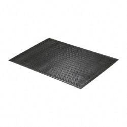 PRO-SAFE - 3' Long x 2' Wide, Dry Environment, Anti-Fatigue Matting - Black, Vinyl with Vinyl Sponge Base, Beveled on 4 Sides - Industrial Tool & Supply