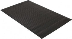 PRO-SAFE - 5' Long x 3' Wide, Dry Environment, Anti-Fatigue Matting - Black, Vinyl with Vinyl Sponge Base, Beveled on 4 Sides - Industrial Tool & Supply