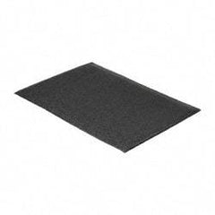 PRO-SAFE - 3' Long x 2' Wide, Dry Environment, Anti-Fatigue Matting - Black, Vinyl with Vinyl Sponge Base, Beveled on 4 Sides - Industrial Tool & Supply