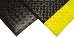 PRO-SAFE - 60' Long x 2' Wide, Dry Environment, Anti-Fatigue Matting - Black, Vinyl with Vinyl Sponge Base, Beveled on 4 Sides - Industrial Tool & Supply
