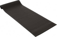 PRO-SAFE - 12' Long x 3' Wide, Dry Environment, Anti-Fatigue Matting - Black, Vinyl with Vinyl Sponge Base, Beveled on 4 Sides - Industrial Tool & Supply