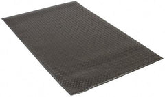PRO-SAFE - 5' Long x 3' Wide, Dry Environment, Anti-Fatigue Matting - Black, Vinyl with Vinyl Sponge Base, Beveled on 4 Sides - Industrial Tool & Supply