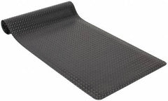 PRO-SAFE - 10' Long x 3' Wide, Dry Environment, Anti-Fatigue Matting - Black, Vinyl with Vinyl Sponge Base, Beveled on 4 Sides - Industrial Tool & Supply