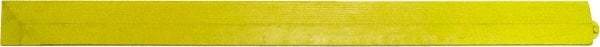 PRO-SAFE - 3.25' Long x 0.25' Wide, Anti-Fatigue Modular Matting Ramp Edge - Female, Yellow, For Dry & Wet Areas - Industrial Tool & Supply