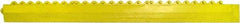 PRO-SAFE - 3.25' Long x 0.25' Wide, Anti-Fatigue Modular Matting Ramp Edge - Male, Yellow, For Dry & Wet Areas - Industrial Tool & Supply