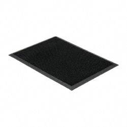PRO-SAFE - 32 Inch Long x 2 Ft. Wide, SBR Rubber Surface, Bristle Surface Entrance Matting - 5/8 Inch Thick, Indoor and Outdoor, SBR Rubber, Black - Industrial Tool & Supply