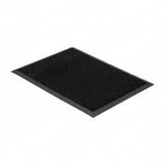 PRO-SAFE - 32 Inch Long x 2 Ft. Wide, SBR Rubber Surface, Bristle Surface Entrance Matting - 5/8 Inch Thick, Indoor and Outdoor, SBR Rubber, Black - Industrial Tool & Supply