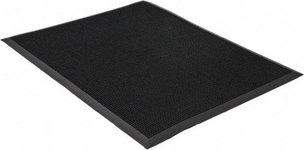 PRO-SAFE - 39 Inch Long x 32 Inch Wide, SBR Rubber Surface, Bristle Surface Entrance Matting - 5/8 Inch Thick, Indoor and Outdoor, SBR Rubber, Black - Industrial Tool & Supply
