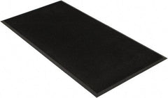 PRO-SAFE - 6 Ft. Long x 3 Ft. Wide, SBR Rubber Surface, Bristle Surface Entrance Matting - 5/8 Inch Thick, Indoor and Outdoor, SBR Rubber, Black - Industrial Tool & Supply