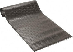PRO-SAFE - 12' Long x 3' Wide, Dry Environment, Anti-Fatigue Matting - Black, Vinyl with Vinyl Sponge Base, Beveled on 4 Sides - Industrial Tool & Supply