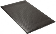 PRO-SAFE - 5' Long x 3' Wide, Dry Environment, Anti-Fatigue Matting - Black, Vinyl with Vinyl Sponge Base, Beveled on 4 Sides - Industrial Tool & Supply