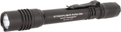 Streamlight - White LED Bulb, 250 Lumens, Industrial/Tactical Flashlight - Black Aluminum Body, 2 AA Batteries Included - Industrial Tool & Supply