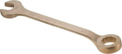 Ampco - 2-1/8" 12 Point Offset Combination Wrench - 15° Offset Angle, 22-3/4" OAL, Aluminum Bronze, Plain Finish - Industrial Tool & Supply