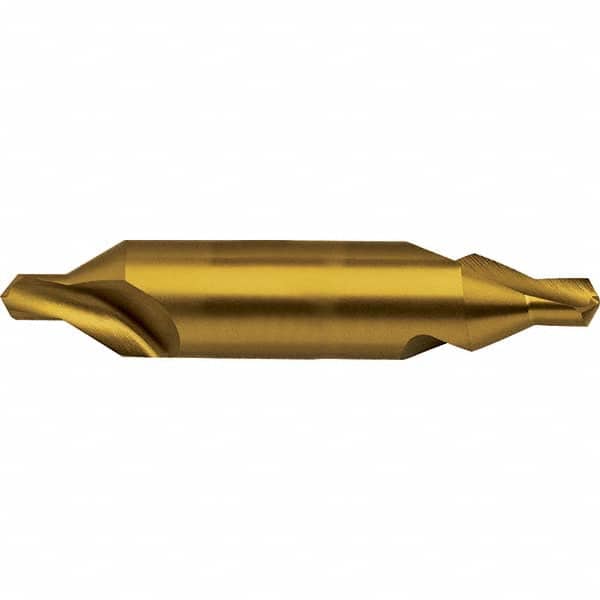 Guhring - Metric Plain Cut 60° Incl Angle High Speed Steel Combo Drill & Countersink - Industrial Tool & Supply