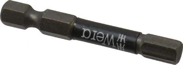 Wera - 6mm Hex Screwdriver Bit - 1/4" Drive, 2" OAL - Industrial Tool & Supply