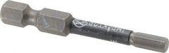 Wera - 4mm Hex Screwdriver Bit - 1/4" Drive, 2" OAL - Industrial Tool & Supply