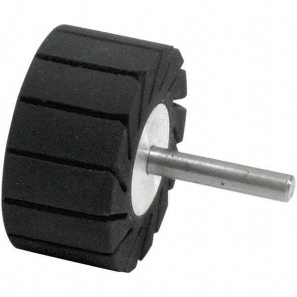 Dynabrade - 1" Wide x 2" Diam, Expander Wheel Spiral Band Drum - 1/4" Shank Diam, 7,500 RPM - Industrial Tool & Supply