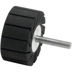 Dynabrade - 1" Wide x 2" Diam, Expander Wheel Spiral Band Drum - 1/4" Shank Diam, 7,500 RPM - Industrial Tool & Supply