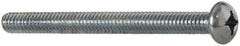 Value Collection - 1/4-20 UNC, 3" Length Under Head Phillips Drive Machine Screw - Round Head, Grade 2 Steel, Zinc-Plated Finish, Without Washer - Industrial Tool & Supply