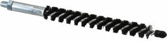 Schaefer Brush - 4" Brush Length, 1/2" Diam, Nylon Single Stem, Single Spiral Condenser Tube Brush - 6-1/4" Long, Nylon, 1/4-28 Male Connection - Industrial Tool & Supply