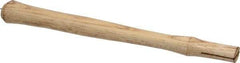 Made in USA - 14" Long Replacement Handle for Blacksmith Hammers - 1-3/16" Eye Length x 11/16" Eye Width, Hickory, Material Grade Type B - Industrial Tool & Supply