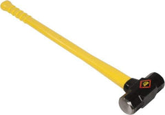 NUPLA - 8 Lb Head, Sledge Hammer - Steel Head, 2-1/4" Face Diam, Fiberglass Handle - Industrial Tool & Supply