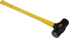 NUPLA - 12 Lb Head, Sledge Hammer - Steel Head, 2-1/2" Face Diam, Fiberglass Handle - Industrial Tool & Supply