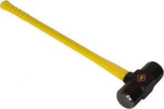 NUPLA - 20 Lb Head, Sledge Hammer - Steel Head, 3" Face Diam, Fiberglass Handle - Industrial Tool & Supply