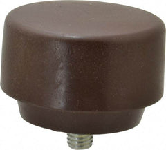 NUPLA - 3" Face Diam, Grade Soft, Brown Soft Face Hammer Tip - Plastic - Industrial Tool & Supply