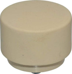 NUPLA - 2" Face Diam, Grade Medium Hard, Cream Hammer Tip/Face - Plastic - Industrial Tool & Supply
