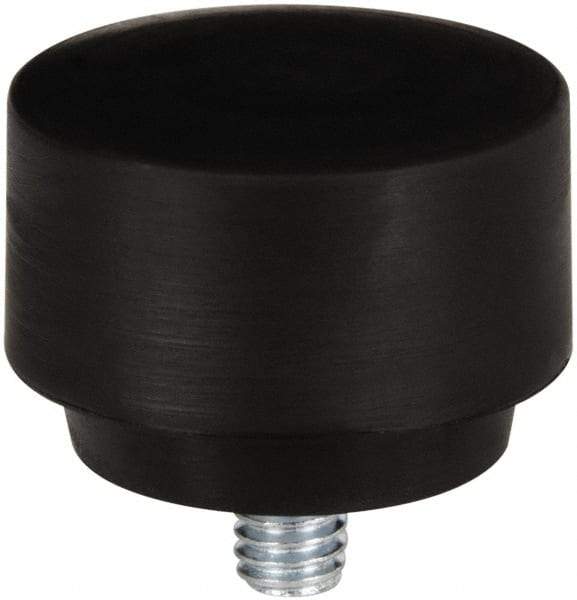 NUPLA - 1-1/2" Face Diam, Grade Hard, Black Hammer Tip/Face - Plastic - Industrial Tool & Supply