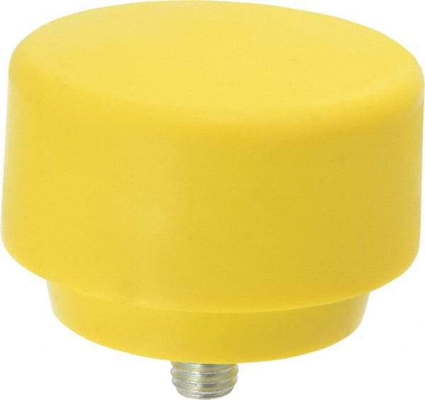 NUPLA - 3" Face Diam, Grade Extra Hard, Yellow Hammer Tip/Face - Plastic - Industrial Tool & Supply