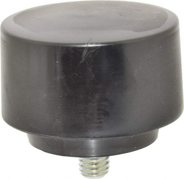 NUPLA - 2-1/2" Face Diam, Grade Hard, Black Hammer Tip/Face - Plastic - Industrial Tool & Supply