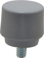NUPLA - 1" Face Diam, Grade Extra Soft, Gray Soft Face Hammer Tip - Plastic - Industrial Tool & Supply