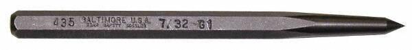 Mayhew - 7/32" Prick Punch - 5" OAL, Steel - Industrial Tool & Supply