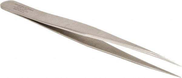 Aven - 5" OALmm-SA Precision Tweezers - General Purpose, Strong Tip - Industrial Tool & Supply