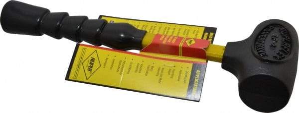 NUPLA - 2 Lb Head 2" Face Nonmarring Hammer - 12" OAL, Fiberglass Handle - Industrial Tool & Supply