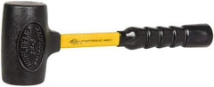 NUPLA - 3 Lb Head 2-3/8" Face Nonmarring Hammer - 12" OAL, Fiberglass Handle - Industrial Tool & Supply