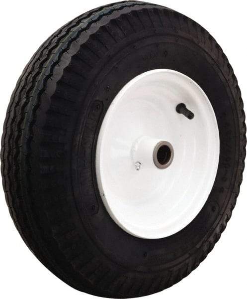 Hamilton - 16 Inch Diameter x 4-7/8 Inch Wide, Rubber Caster Wheel - 1,220 Lb. Capacity, 4-1/2 Inch Hub Length, 1-1/4 Inch Axle Diameter, Tapered Roller Bearing - Industrial Tool & Supply