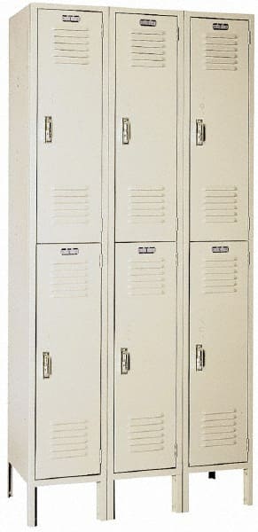 Lyon - 6 Door, 2 Tier, Locker - Industrial Tool & Supply