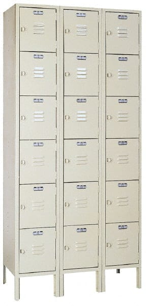 Lyon - 18 Door, 6 Tier, Locker - Industrial Tool & Supply
