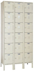 Lyon - 18 Door, 6 Tier, Locker - Industrial Tool & Supply