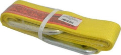 Lift-All - 8' Long x 3" Wide, 4,800 Lb Vertical Capacity, 1 Ply, Polyester Web Sling - 3,800 Lb Choker Capacity, Yellow - Industrial Tool & Supply