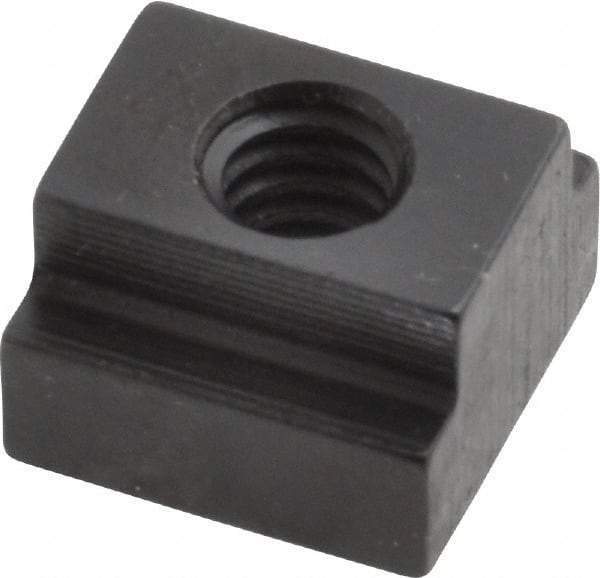 Gibraltar - 1/4-20 Blind Tapped T Slot Nut - 3/8" Slot Width, 9/16 x 15/64" Base Width x Height, 9/16 x 3/8" OAL x Height - Industrial Tool & Supply